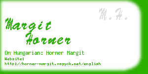 margit horner business card